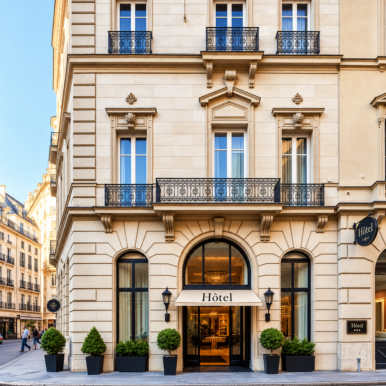 Façade d’un hôtel à Bordeaux