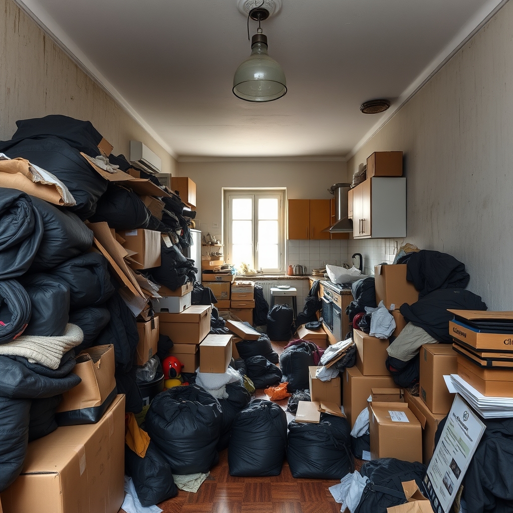Illustration d’un logement fortement encombré