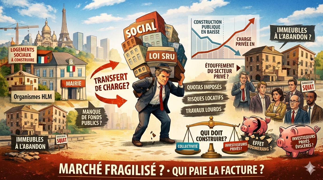 Logement social, loi SRU et droit de préemption : les investisseurs privés sous pression